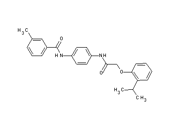 N-(4-{[(2-isopropylphenoxy)acetyl]amino}phenyl)-3-methylbenzamide