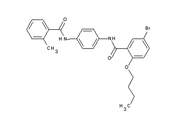 5-bromo-2-butoxy-N-{4-[(2-methylbenzoyl)amino]phenyl}benzamide