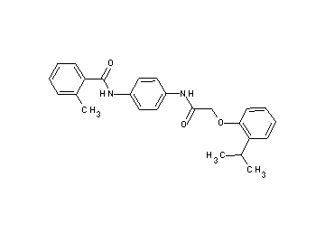 N-(4-{[(2-isopropylphenoxy)acetyl]amino}phenyl)-2-methylbenzamide