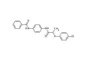 N-(4-{[2-(4-chlorophenoxy)propanoyl]amino}phenyl)benzamide