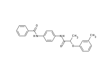N-(4-{[2-(3-methylphenoxy)propanoyl]amino}phenyl)benzamide