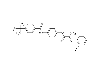 4-tert-butyl-N-(4-{[2-(2-methylphenoxy)propanoyl]amino}phenyl)benzamide - Click Image to Close