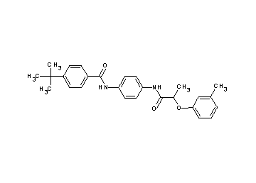 4-tert-butyl-N-(4-{[2-(3-methylphenoxy)propanoyl]amino}phenyl)benzamide