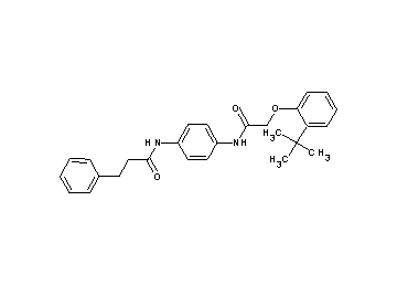 N-(4-{[(2-tert-butylphenoxy)acetyl]amino}phenyl)-3-phenylpropanamide - Click Image to Close