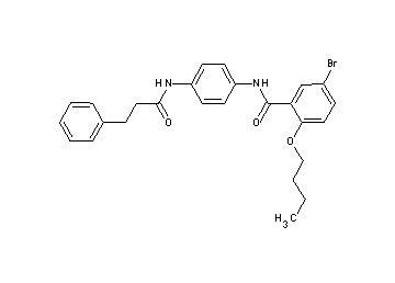 5-bromo-2-butoxy-N-{4-[(3-phenylpropanoyl)amino]phenyl}benzamide - Click Image to Close
