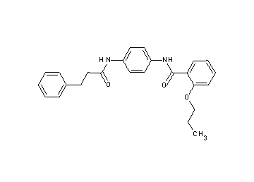 N-{4-[(3-phenylpropanoyl)amino]phenyl}-2-propoxybenzamide