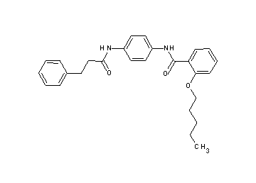 2-(pentyloxy)-N-{4-[(3-phenylpropanoyl)amino]phenyl}benzamide