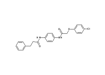 N-(4-{[(4-chlorophenoxy)acetyl]amino}phenyl)-3-phenylpropanamide