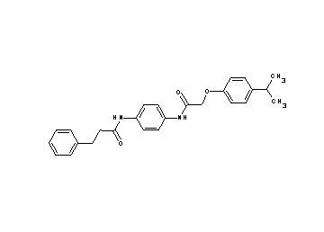 N-(4-{[(4-isopropylphenoxy)acetyl]amino}phenyl)-3-phenylpropanamide
