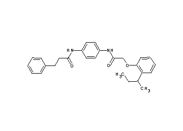 N-(4-{[(2-sec-butylphenoxy)acetyl]amino}phenyl)-3-phenylpropanamide