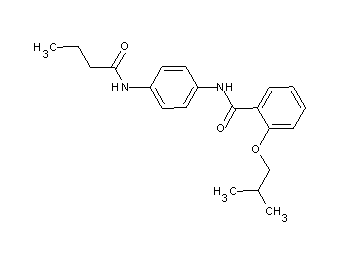 N-[4-(butyrylamino)phenyl]-2-isobutoxybenzamide