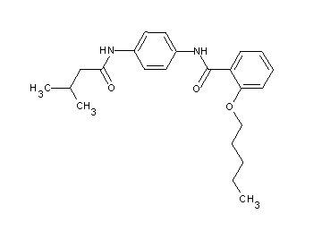 N-{4-[(3-methylbutanoyl)amino]phenyl}-2-(pentyloxy)benzamide