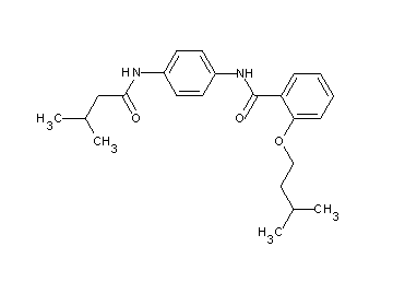 N-{4-[(3-methylbutanoyl)amino]phenyl}-2-(3-methylbutoxy)benzamide