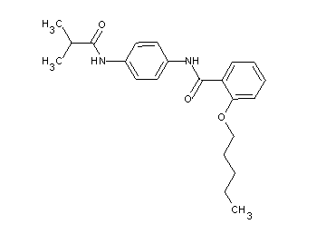 N-[4-(isobutyrylamino)phenyl]-2-(pentyloxy)benzamide