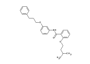 2-(3-methylbutoxy)-N-[3-(3-phenylpropoxy)phenyl]benzamide