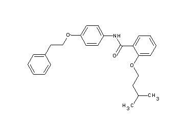2-(3-methylbutoxy)-N-[4-(2-phenylethoxy)phenyl]benzamide