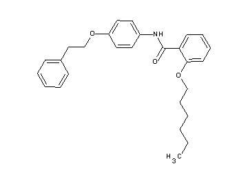 2-(hexyloxy)-N-[4-(2-phenylethoxy)phenyl]benzamide