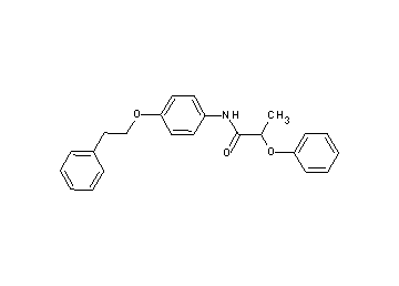 2-phenoxy-N-[4-(2-phenylethoxy)phenyl]propanamide