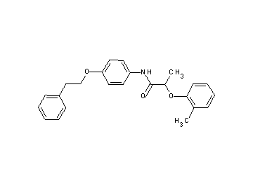 2-(2-methylphenoxy)-N-[4-(2-phenylethoxy)phenyl]propanamide