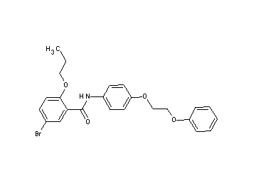 5-bromo-N-[4-(2-phenoxyethoxy)phenyl]-2-propoxybenzamide
