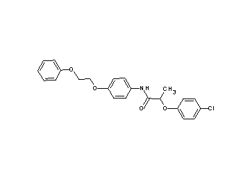 2-(4-chlorophenoxy)-N-[4-(2-phenoxyethoxy)phenyl]propanamide