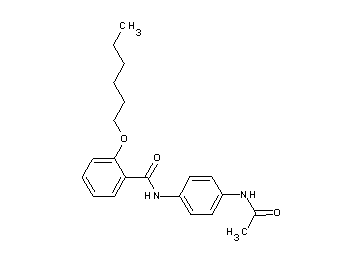 N-[4-(acetylamino)phenyl]-2-(hexyloxy)benzamide