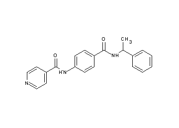 N-(4-{[(1-phenylethyl)amino]carbonyl}phenyl)isonicotinamide