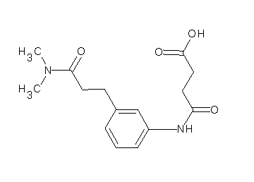 4-({3-[3-(dimethylamino)-3-oxopropyl]phenyl}amino)-4-oxobutanoic acid - Click Image to Close