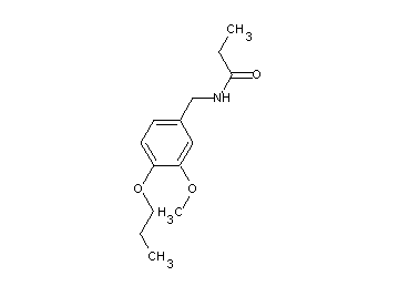 N-(3-methoxy-4-propoxybenzyl)propanamide