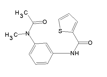 N-{3-[acetyl(methyl)amino]phenyl}-2-thiophenecarboxamide