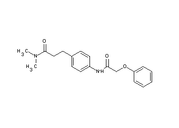N,N-dimethyl-3-{4-[(phenoxyacetyl)amino]phenyl}propanamide