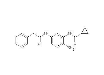 N-{2-methyl-5-[(phenylacetyl)amino]phenyl}cyclopropanecarboxamide