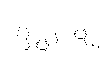 2-(3-ethylphenoxy)-N-[4-(4-morpholinylcarbonyl)phenyl]acetamide