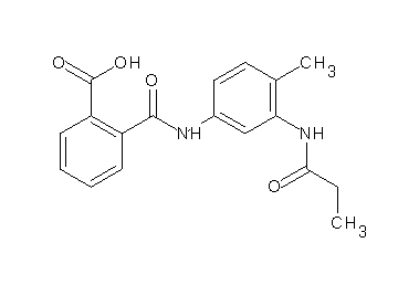 2-({[4-methyl-3-(propionylamino)phenyl]amino}carbonyl)benzoic acid