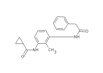 N-{2-methyl-3-[(phenylacetyl)amino]phenyl}cyclopropanecarboxamide