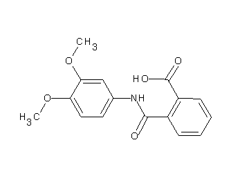 2-{[(3,4-dimethoxyphenyl)amino]carbonyl}benzoic acid