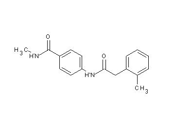 N-methyl-4-{[(2-methylphenyl)acetyl]amino}benzamide