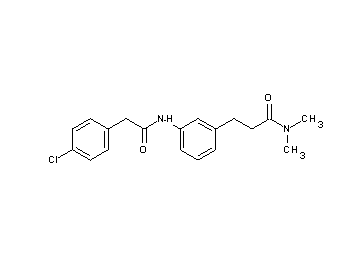 3-(3-{[(4-chlorophenyl)acetyl]amino}phenyl)-N,N-dimethylpropanamide