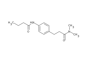 N-{4-[3-(dimethylamino)-3-oxopropyl]phenyl}butanamide