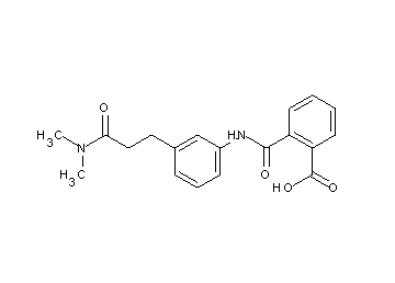 2-[({3-[3-(dimethylamino)-3-oxopropyl]phenyl}amino)carbonyl]benzoic acid