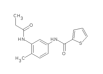 N-[4-methyl-3-(propionylamino)phenyl]-2-thiophenecarboxamide