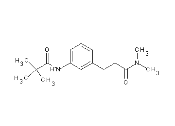 N-{3-[3-(dimethylamino)-3-oxopropyl]phenyl}-2,2-dimethylpropanamide