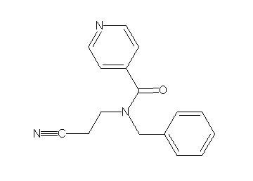 N-benzyl-N-(2-cyanoethyl)isonicotinamide