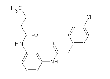 N-(3-{[2-(4-chlorophenyl)acetyl]amino}phenyl)butanamide