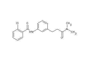 2-chloro-N-{3-[3-(dimethylamino)-3-oxopropyl]phenyl}benzamide