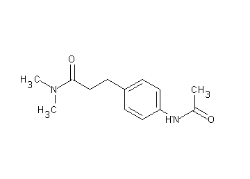 3-[4-(acetylamino)phenyl]-N,N-dimethylpropanamide