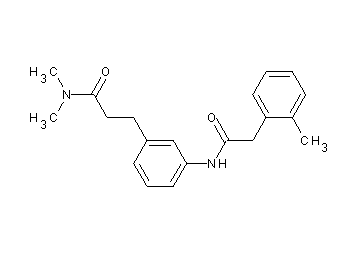 N,N-dimethyl-3-(3-{[(2-methylphenyl)acetyl]amino}phenyl)propanamide