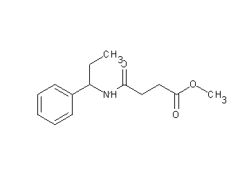 methyl 4-oxo-4-[(1-phenylpropyl)amino]butanoate