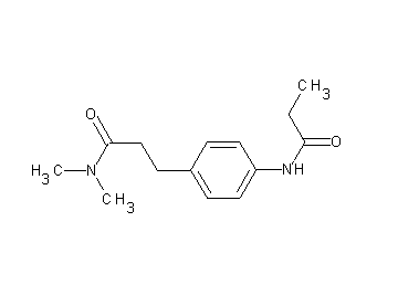 N,N-dimethyl-3-[4-(propionylamino)phenyl]propanamide
