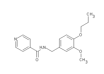 N-(3-methoxy-4-propoxybenzyl)isonicotinamide